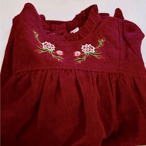 Beautiful Girls Corduroy Burgundy Dress